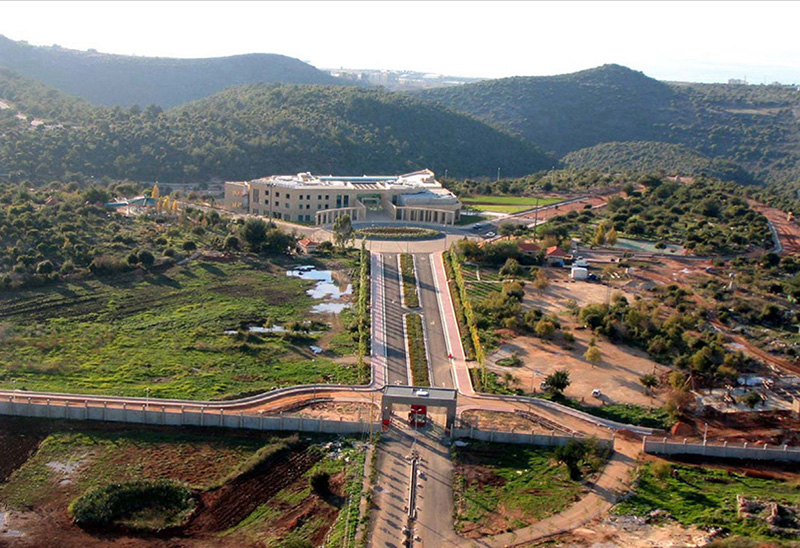 Aerial View at campus entrance